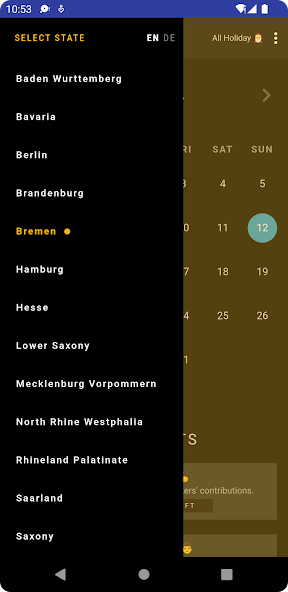 Germany Holiday Calendar