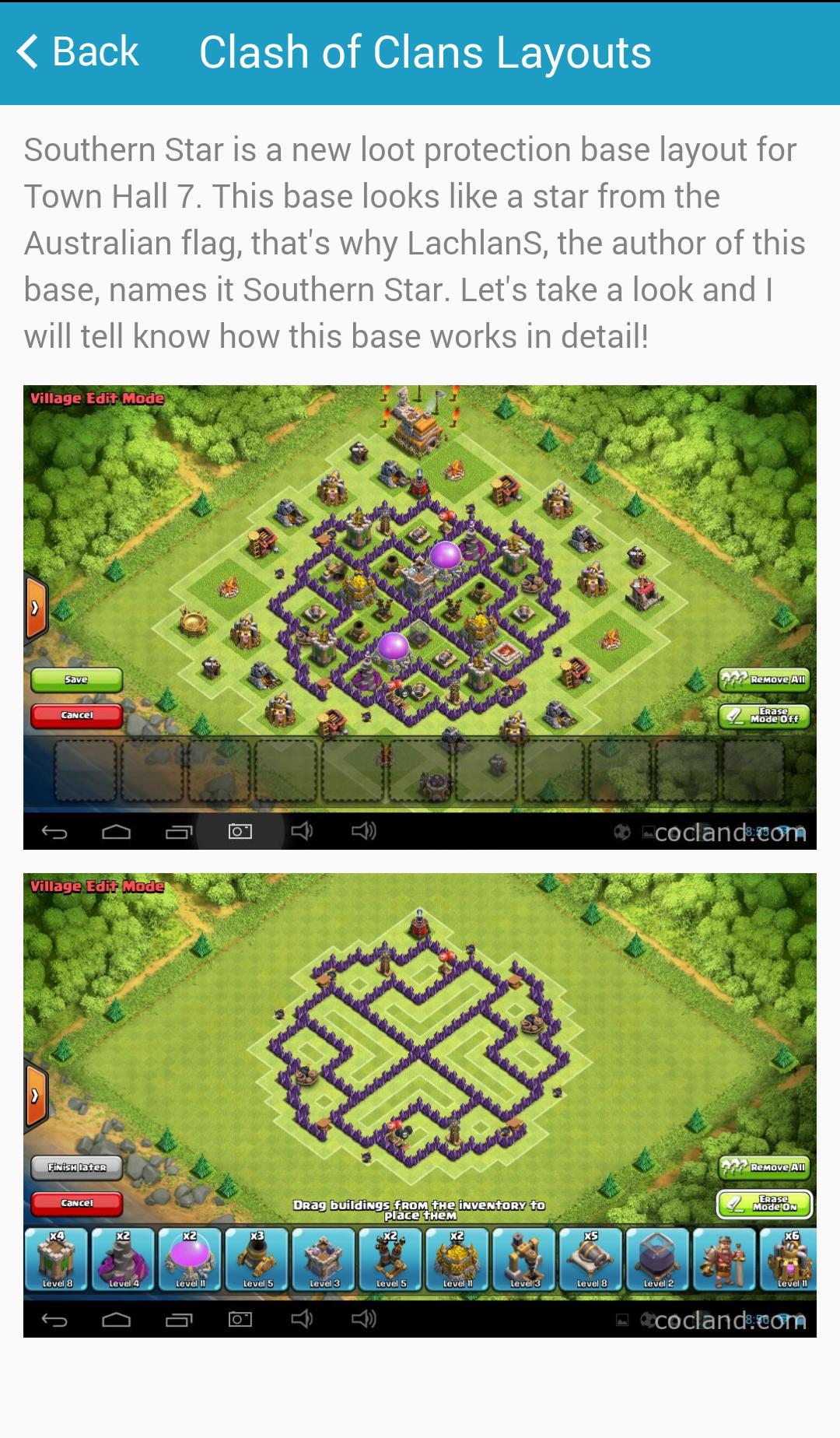 Layouts for Clash of Clans