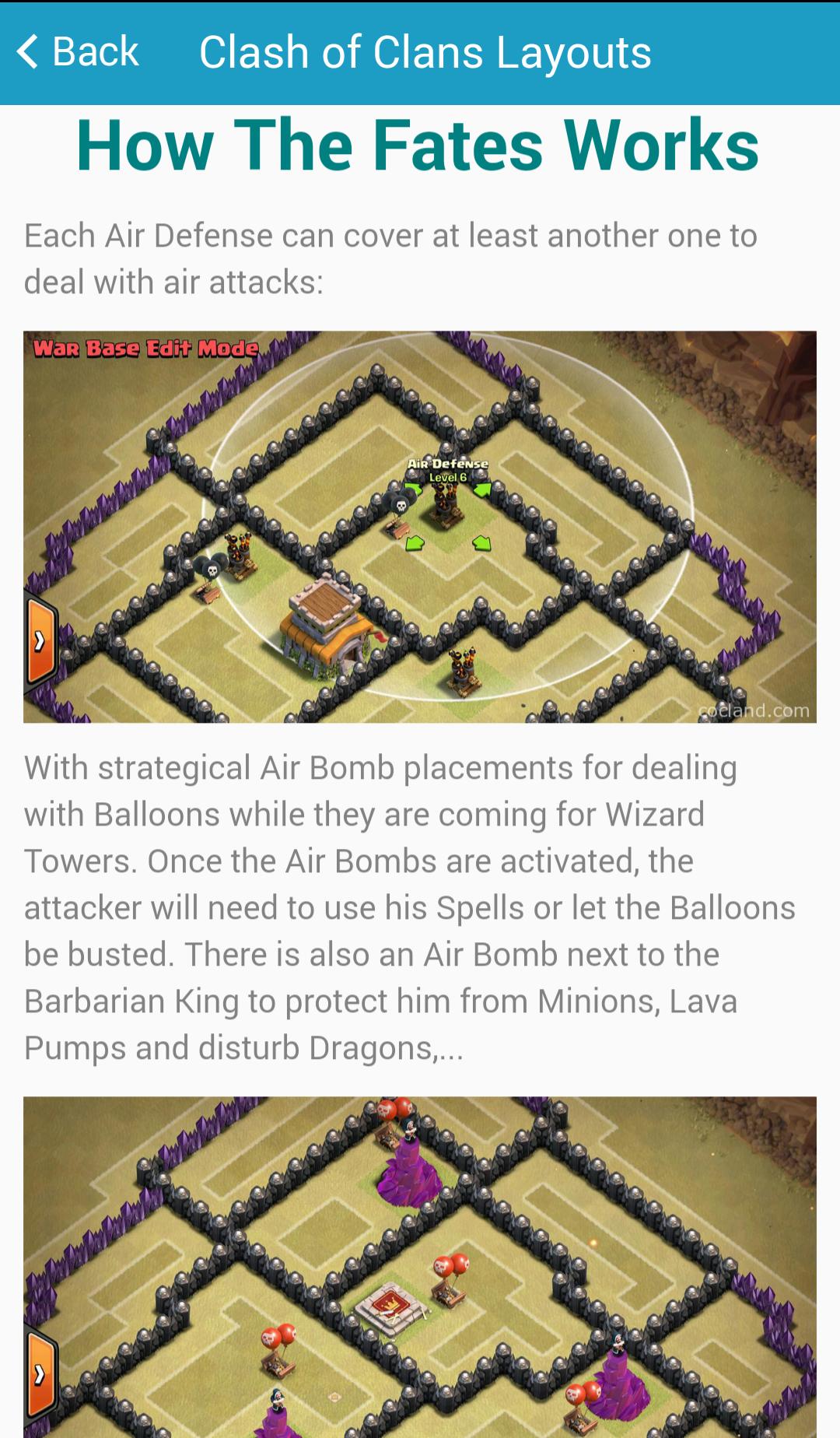 Layouts for Clash of Clans