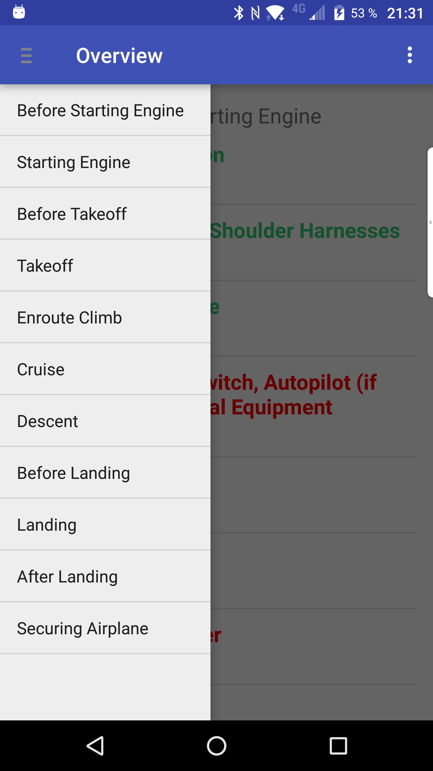 C172RG Cutlass II checklist Alabeo