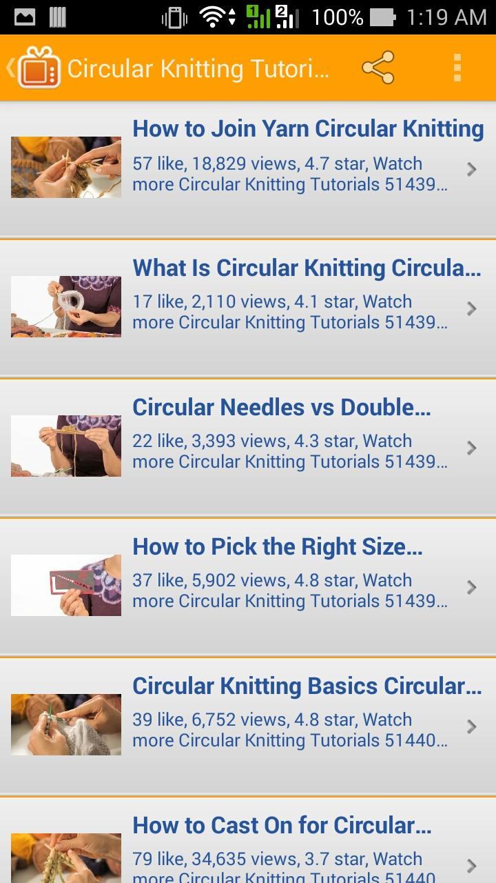 Circular Knitting Tutorials