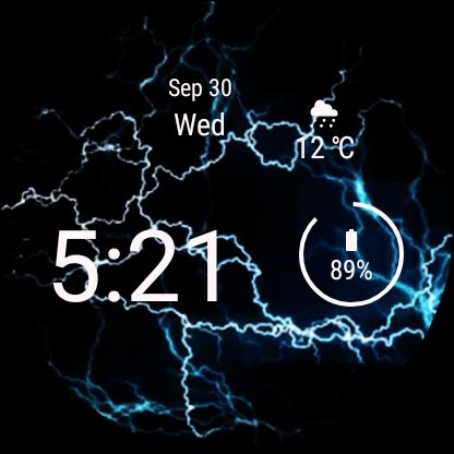 Watch Face: Electric Energy - Wear OS Smartwatch