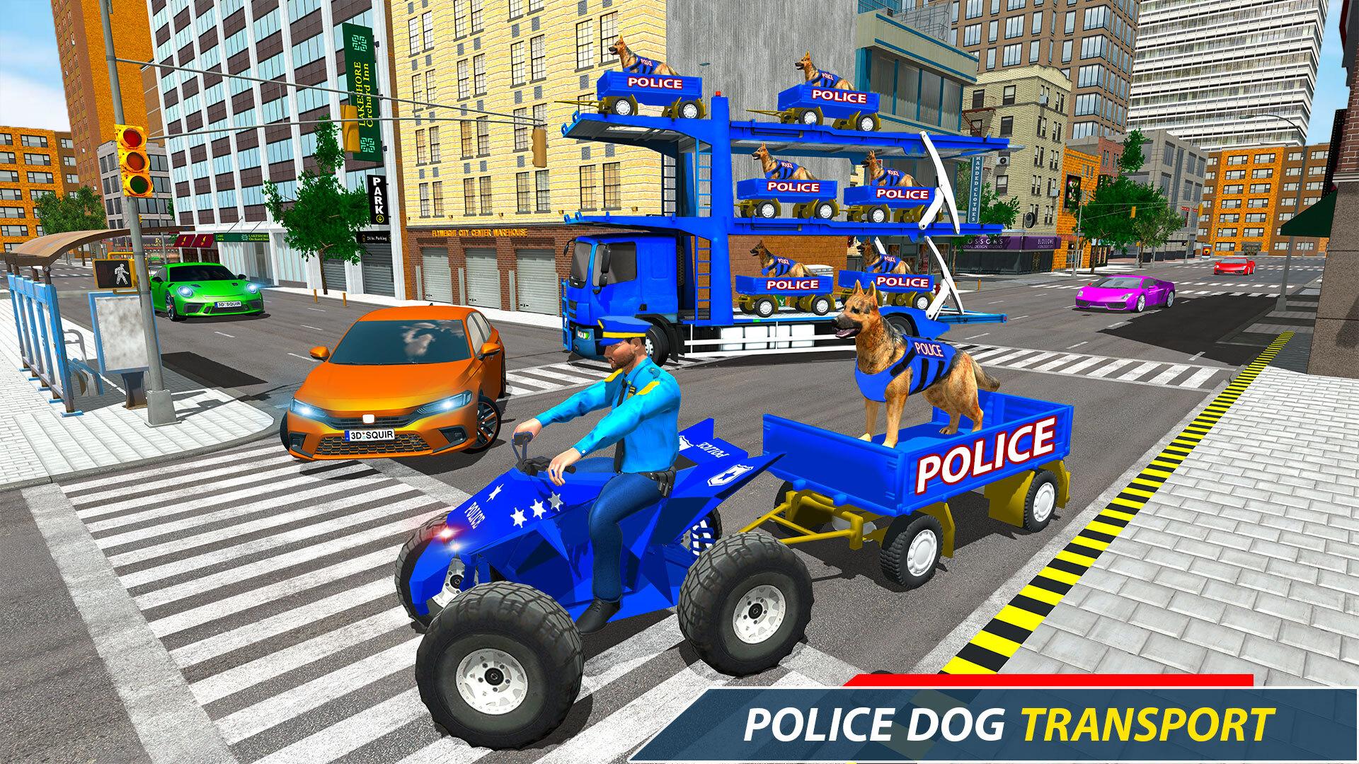 Police Vehicle Transport Truck