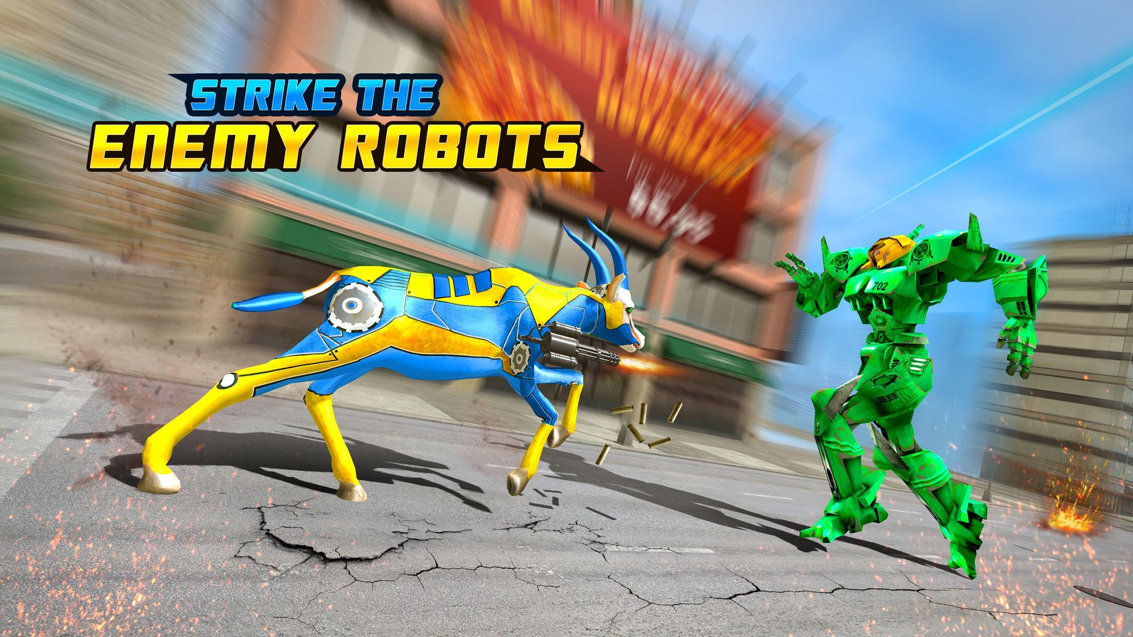 Deer Robot Transforming Robot Shooting Game