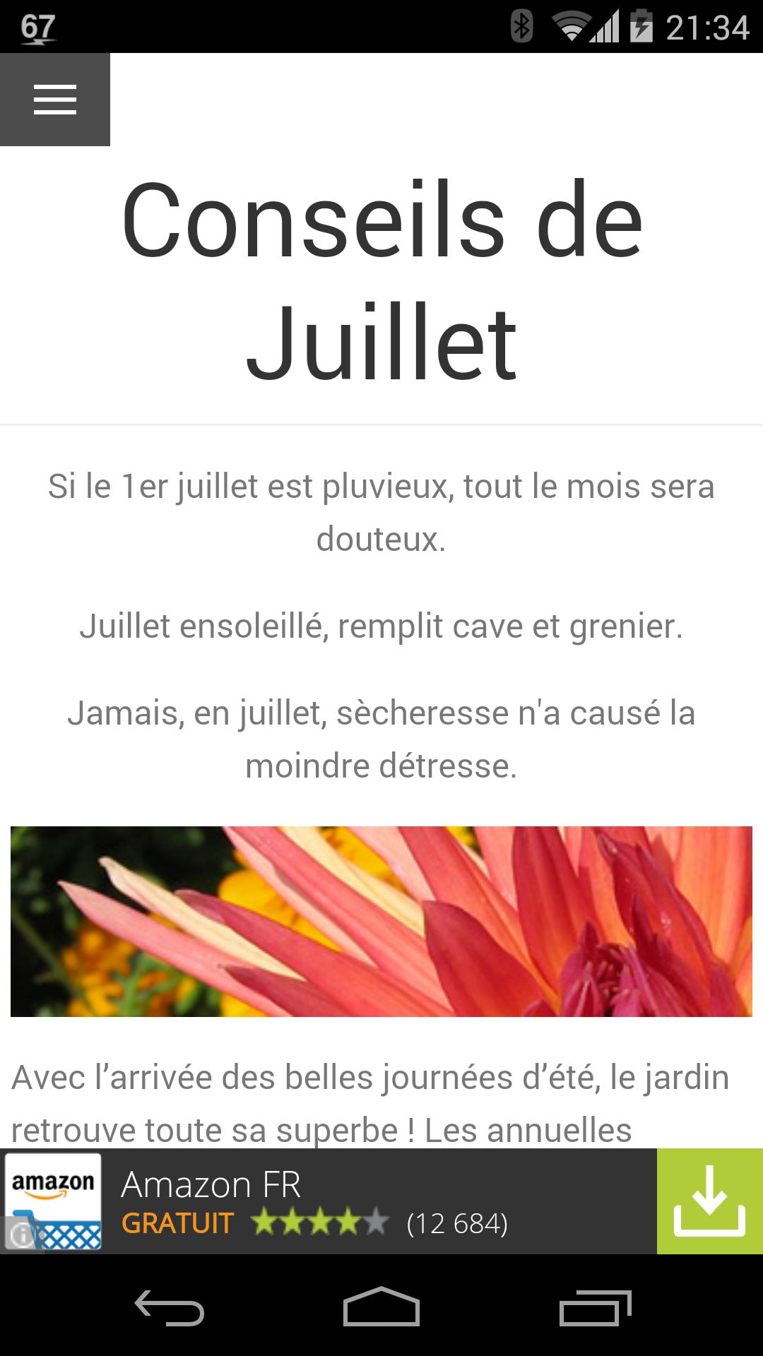 Calendrier du Jardin