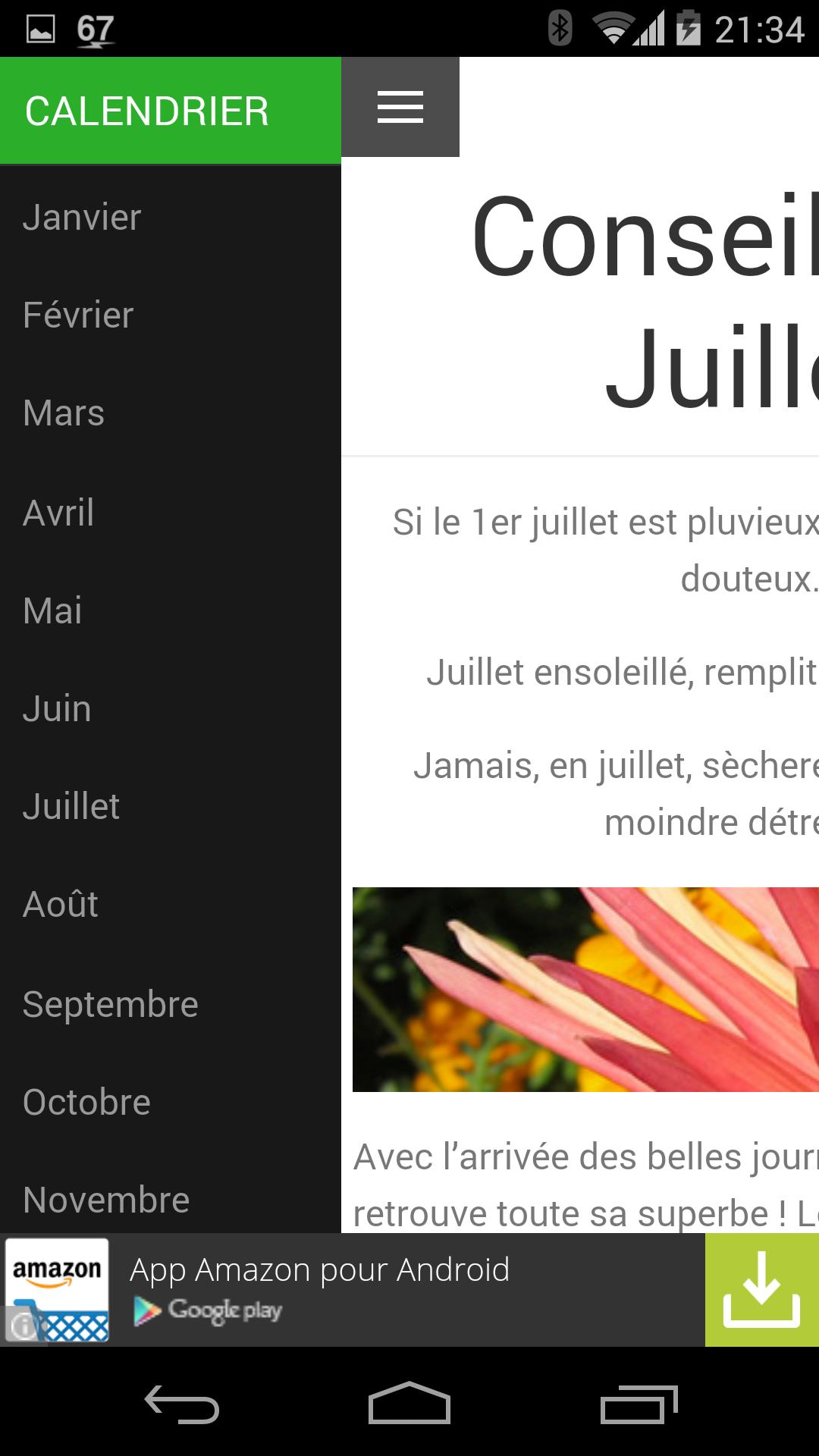 Calendrier du Jardin