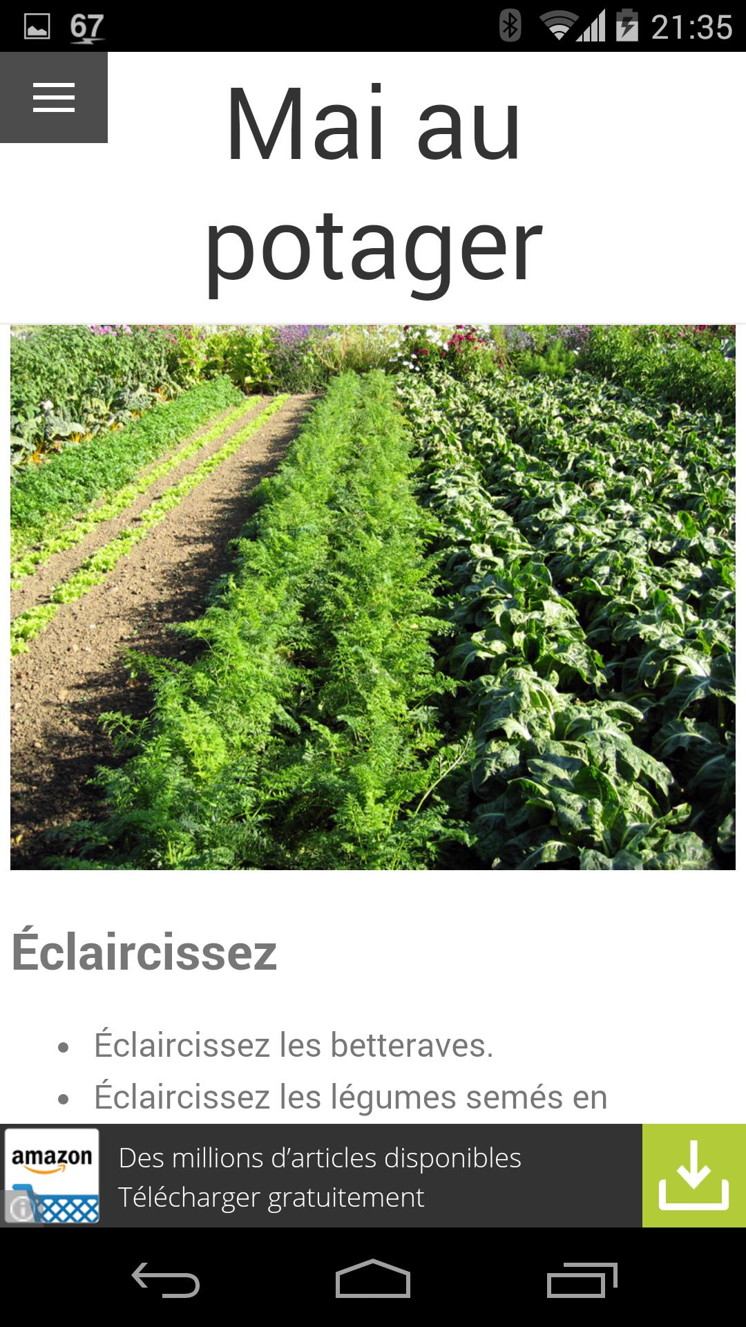 Calendrier du Jardin