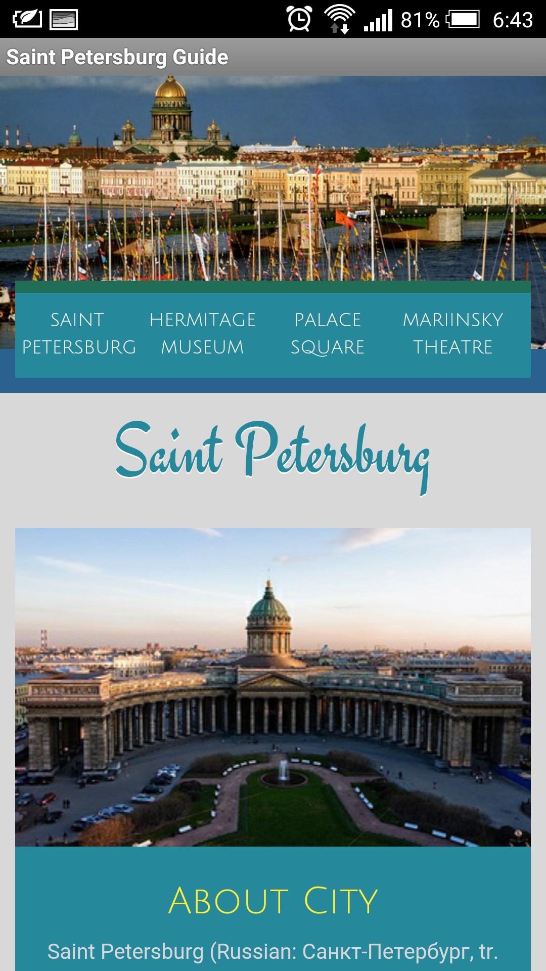 St Petersburg.Traveler's guide