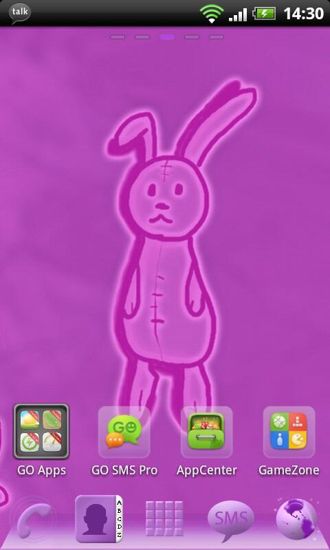 Rabbit Theme for GO Launcher