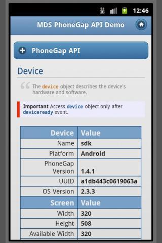 PhoneGap API w/ jQuery Mobile
