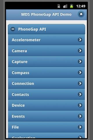 PhoneGap API w/ jQuery Mobile