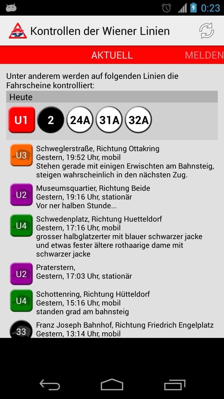 Kontrollen der Wiener Linien