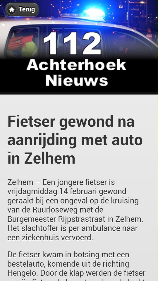 112 Achterhoek Nieuws