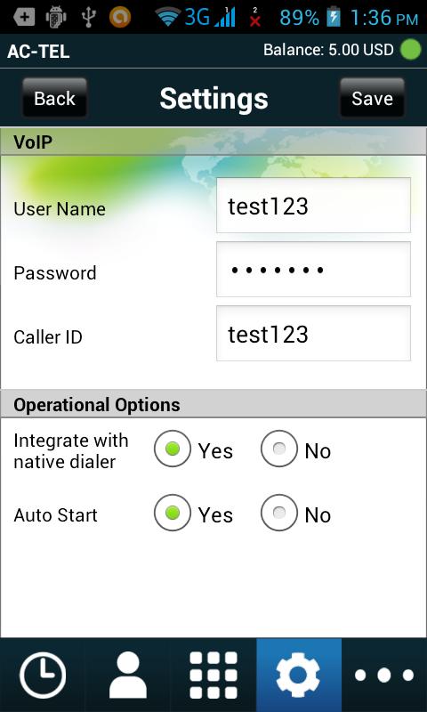 Actel Dialer