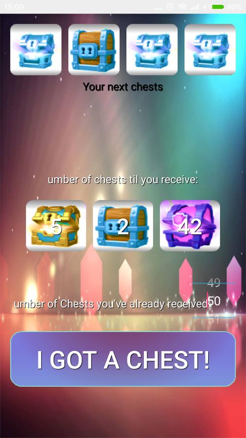 Clash Chest Simulator Tracker