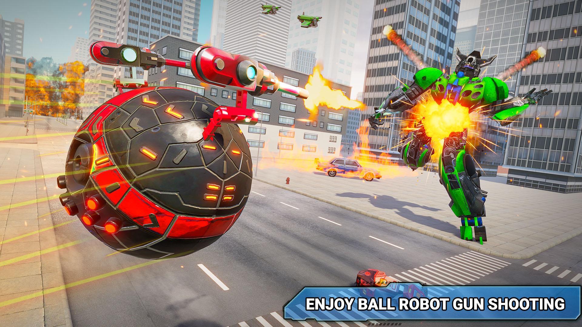Robot Game, Red Ball Robot 3d