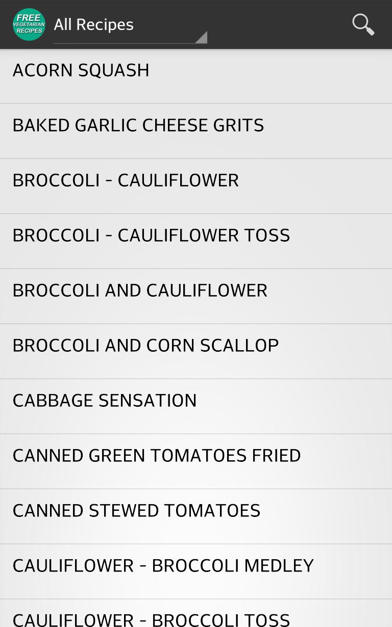 Vegetarian Recipes Free