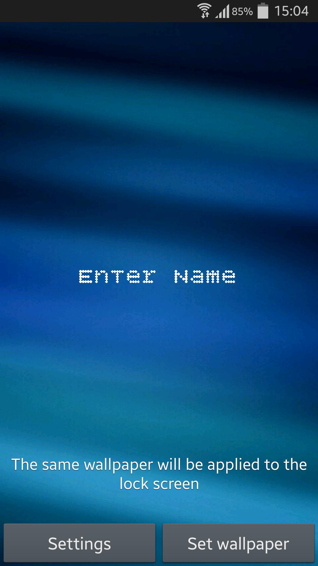 Live Text Name Wallpaper