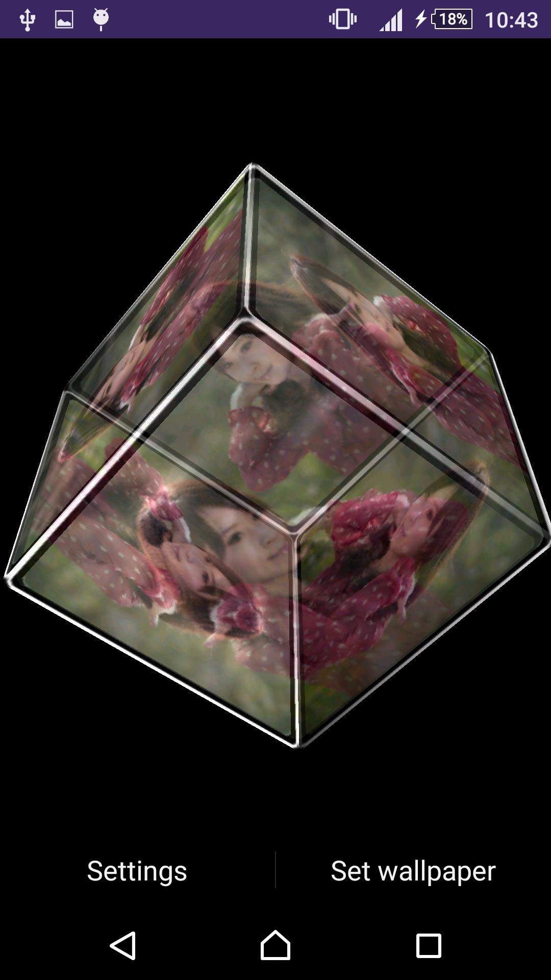 My Photo Shape 3D Cube LiveWP