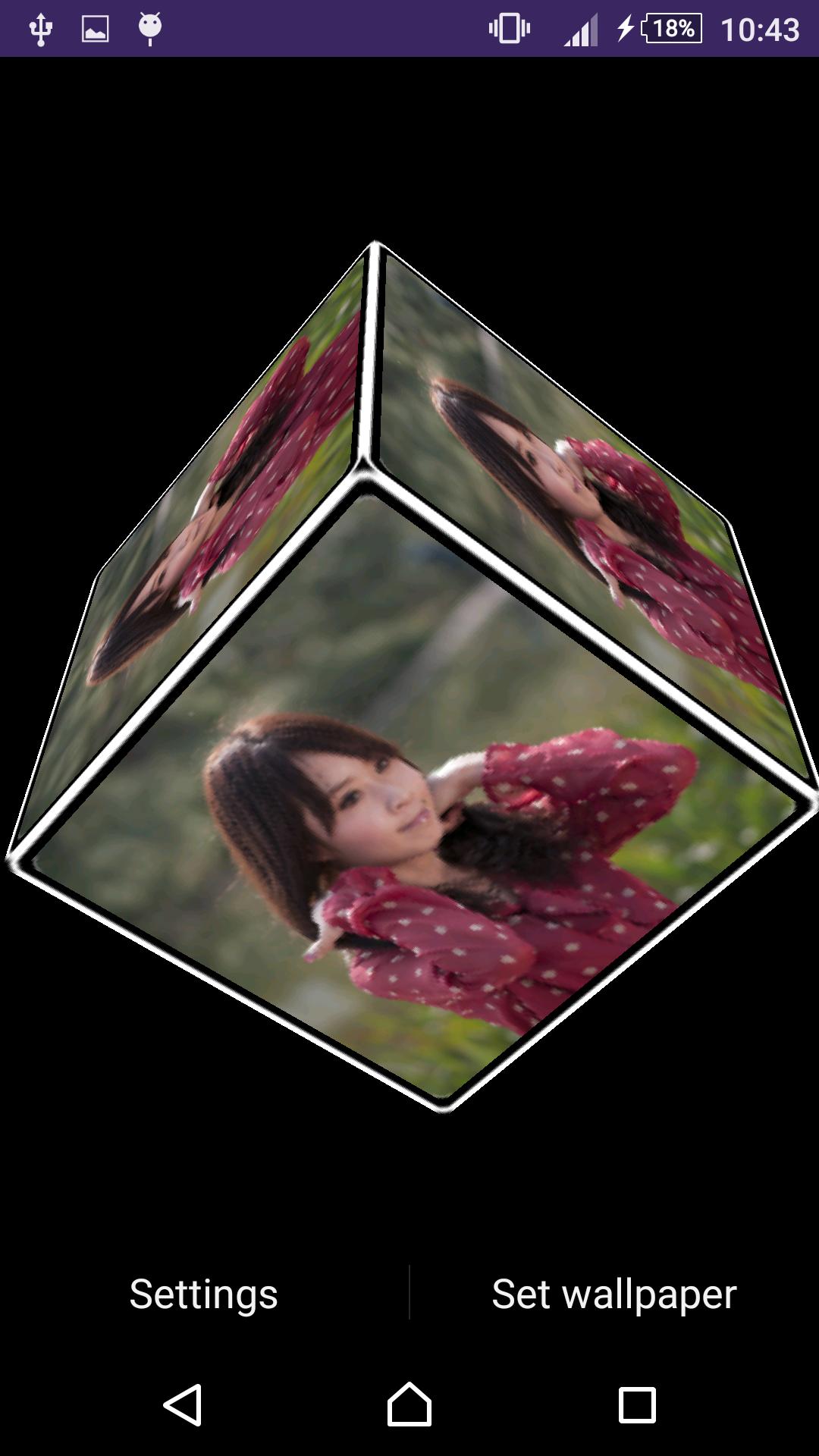 My Photo Shape 3D Cube LiveWP