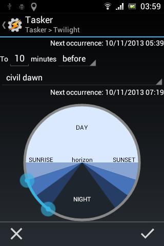 Locale/Tasker Twilight Plug-in