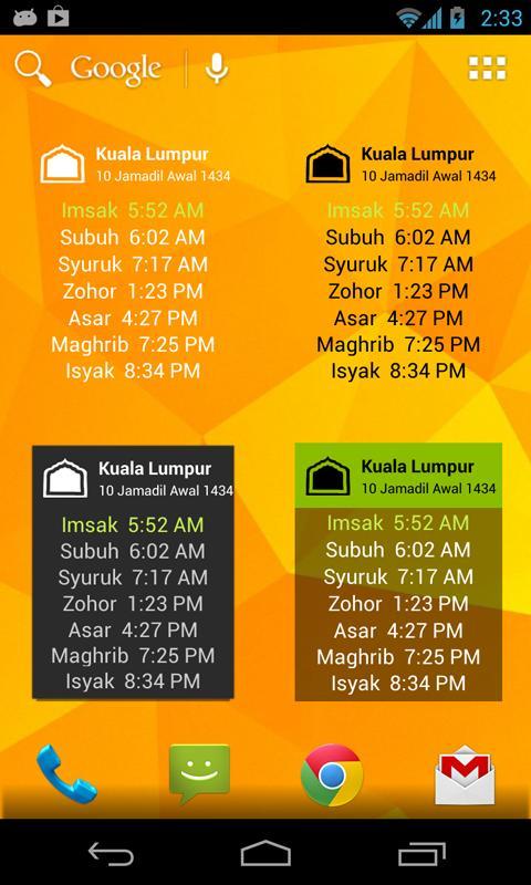 MySolat Extra Widget BETA