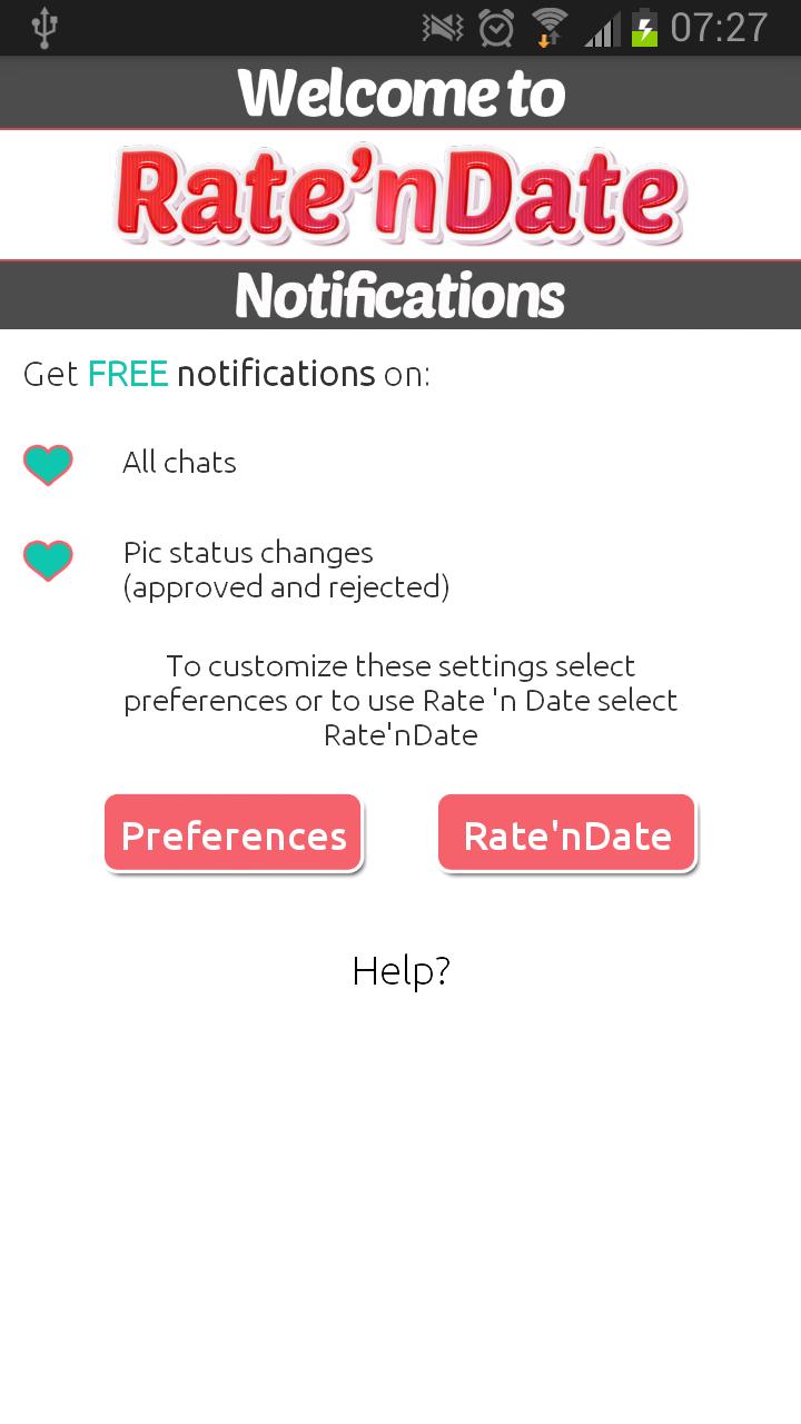 Rate 'n Date Notifications