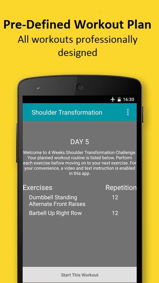4 Week Shoulder Transformation