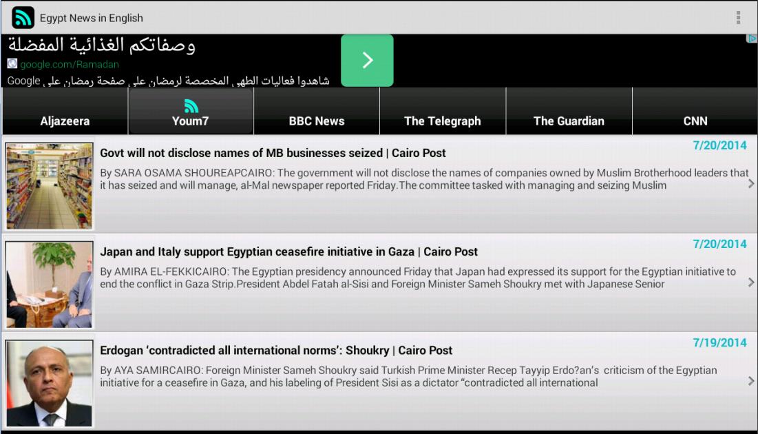 Egypt News in English