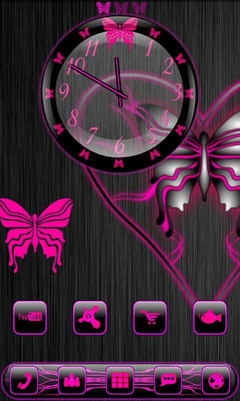 Butterflyglow Clock Widget