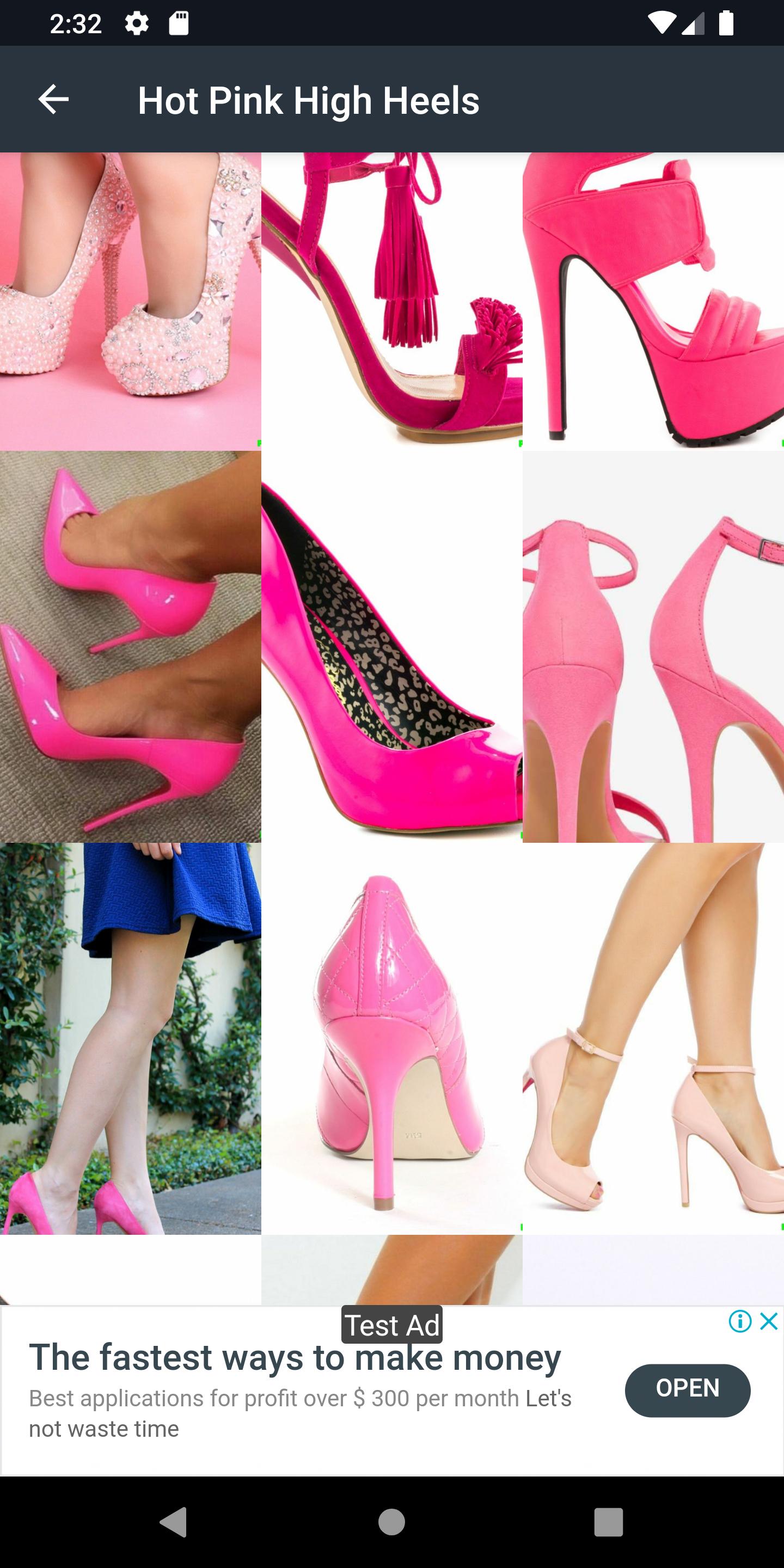 Hot Pink High Heels