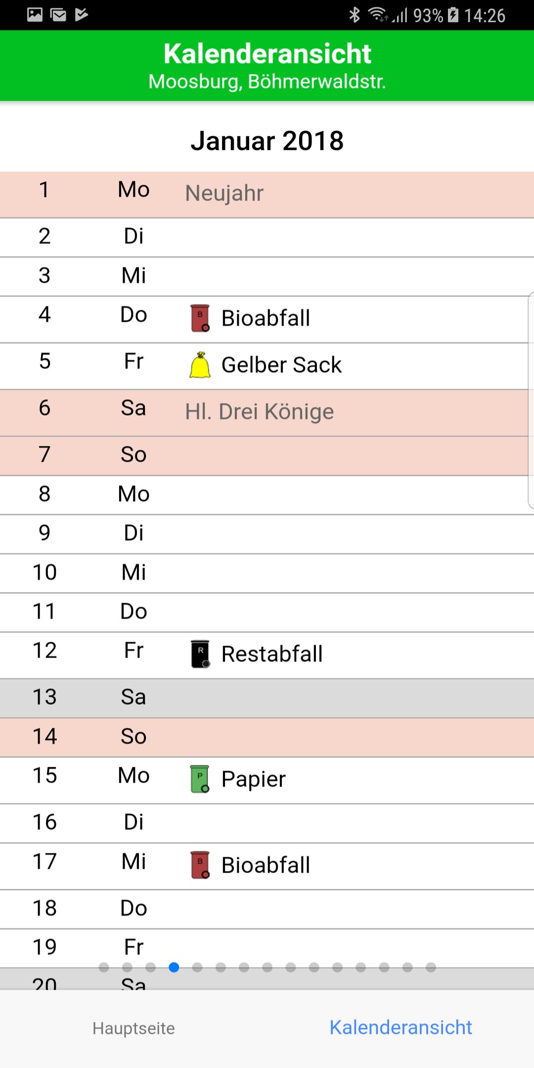 Abfallkalender Freising