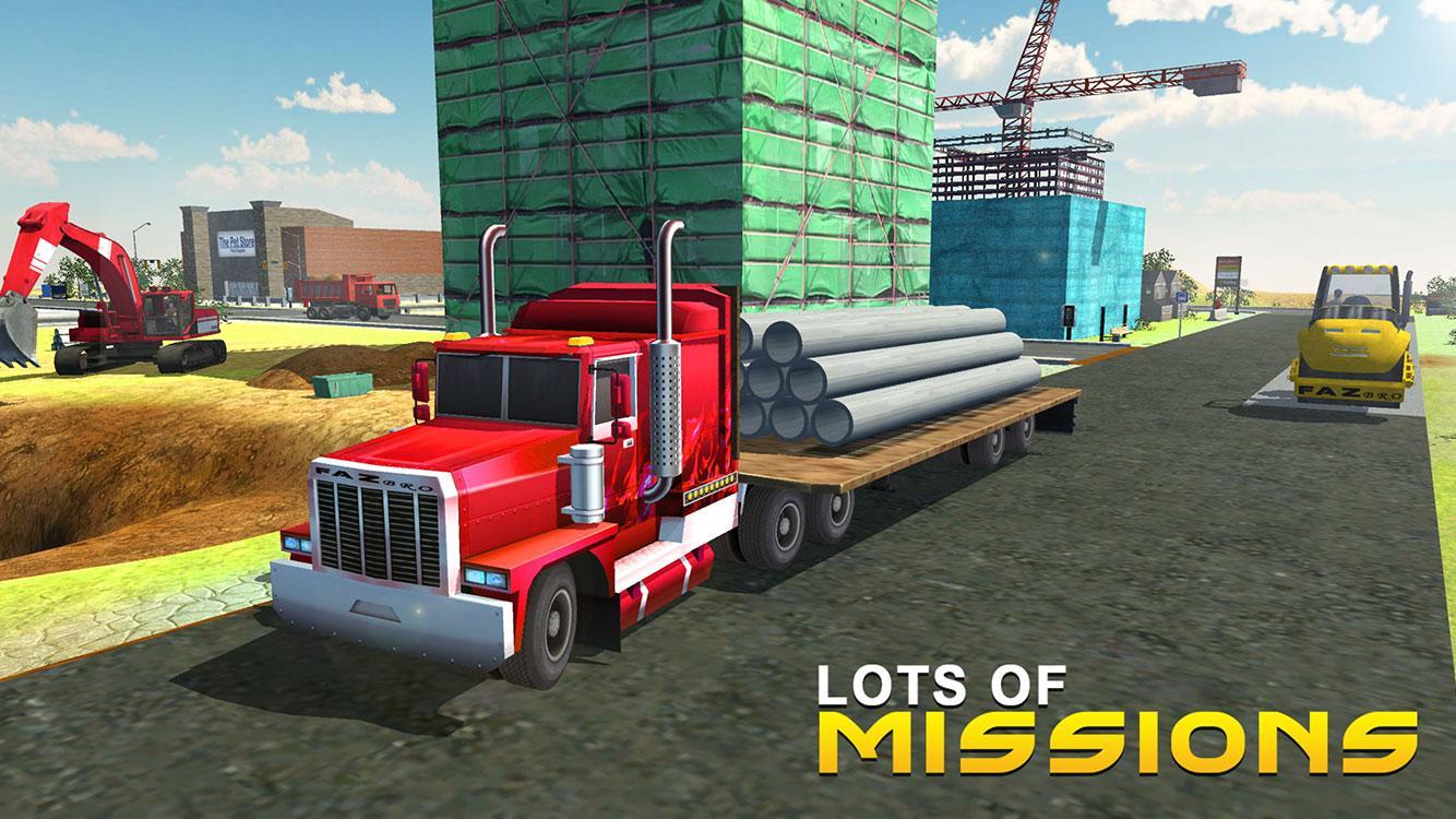 Big City Road Construction Builder: Excavator Game