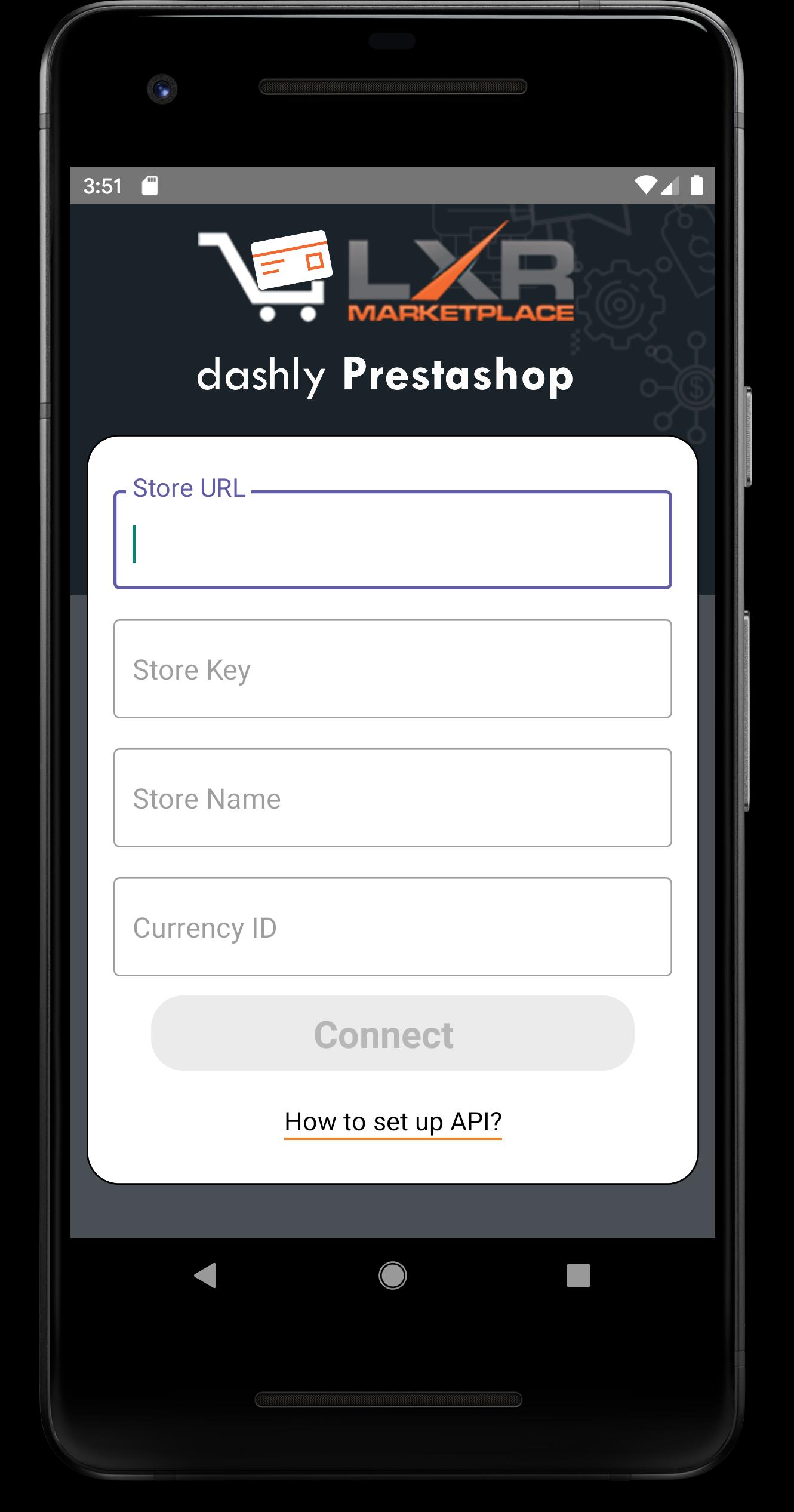 PrestaShop Mobile Dashboard