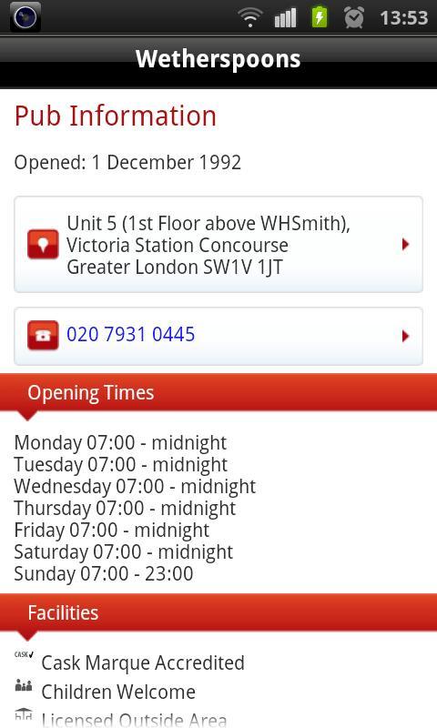 Wetherspoon Pub Finder