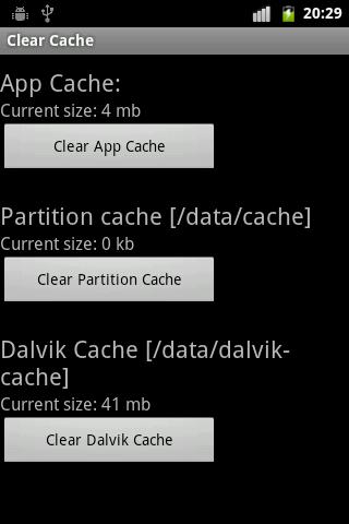 Clear Cache