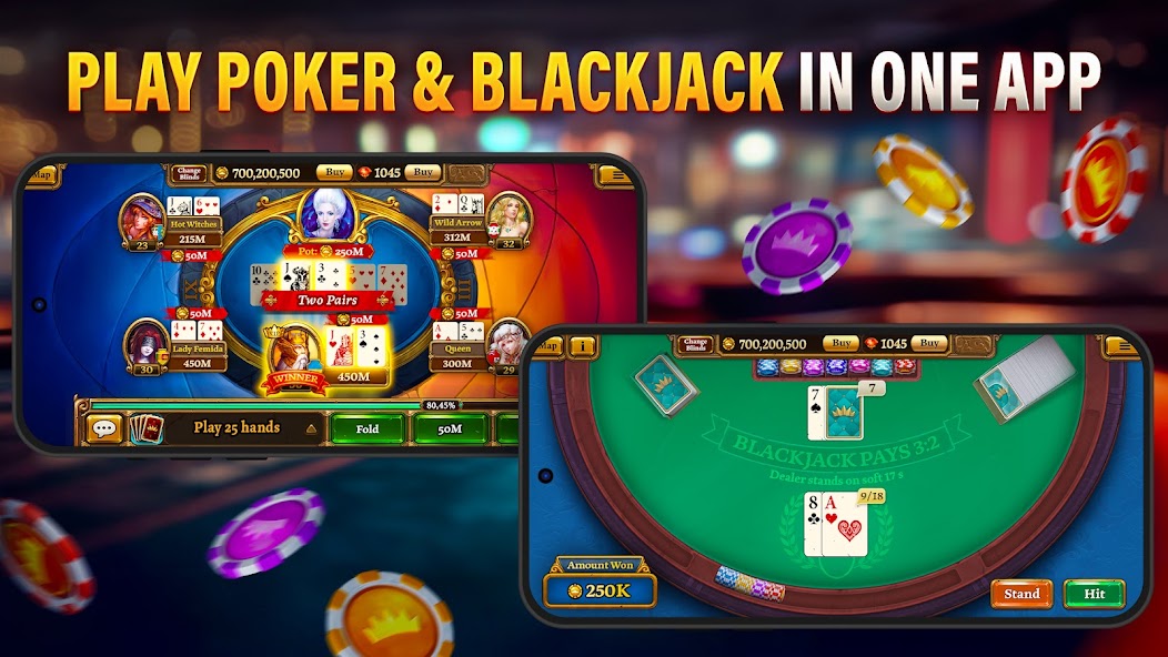 Texas Holdem Poker & Blackjack