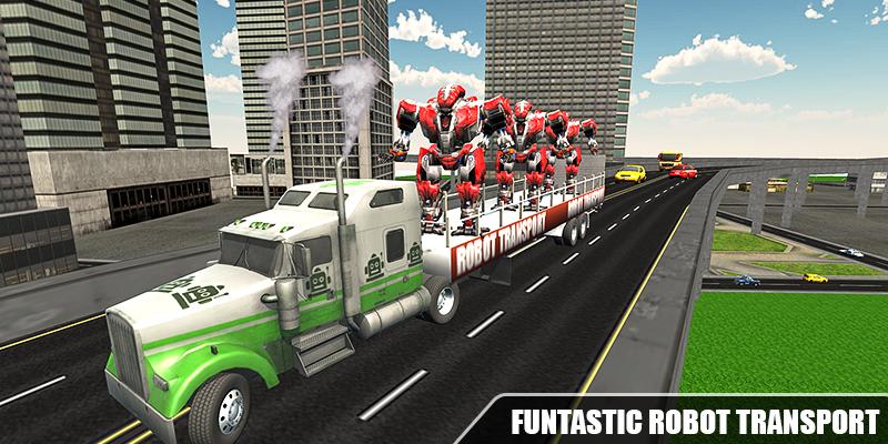 War Robot Transport Truck Driver Simulator 19