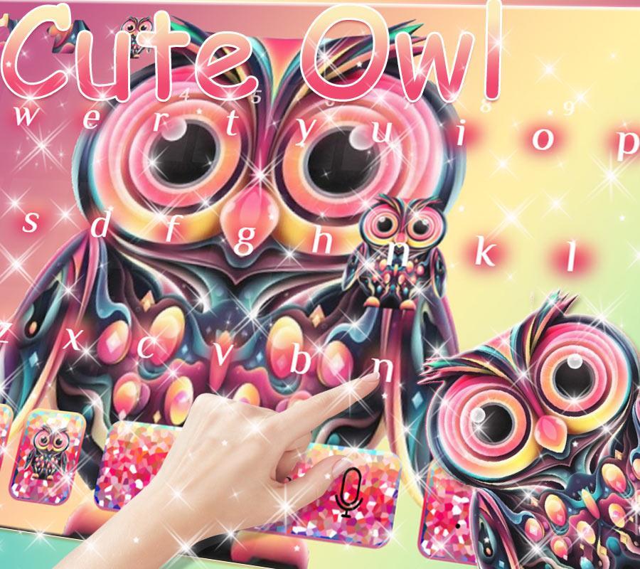 Cute owl Keyboard Theme