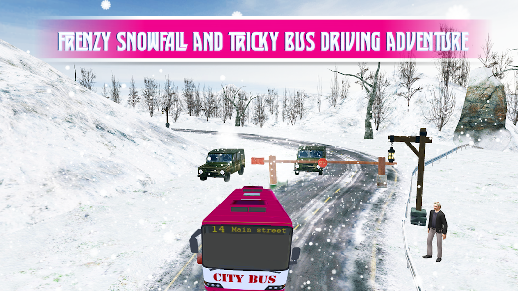 Pink Lady Snow Bus City Driver