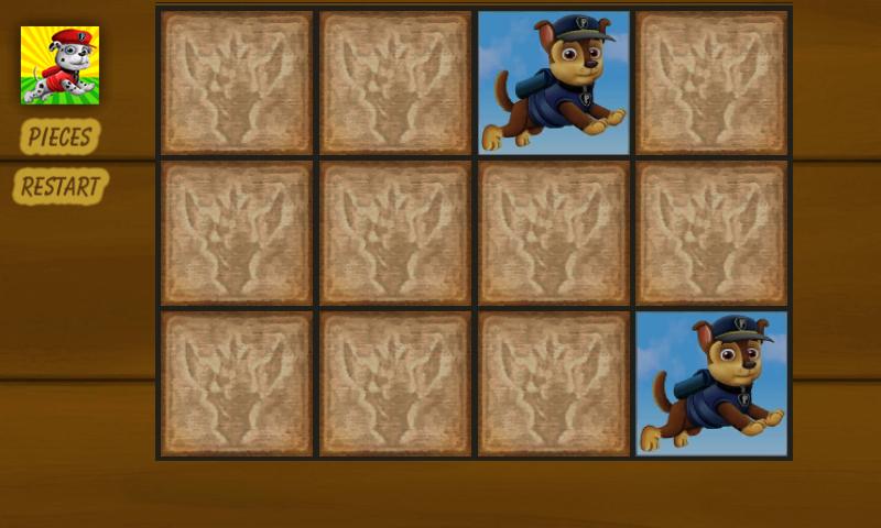 Paw Puppy Memory Game