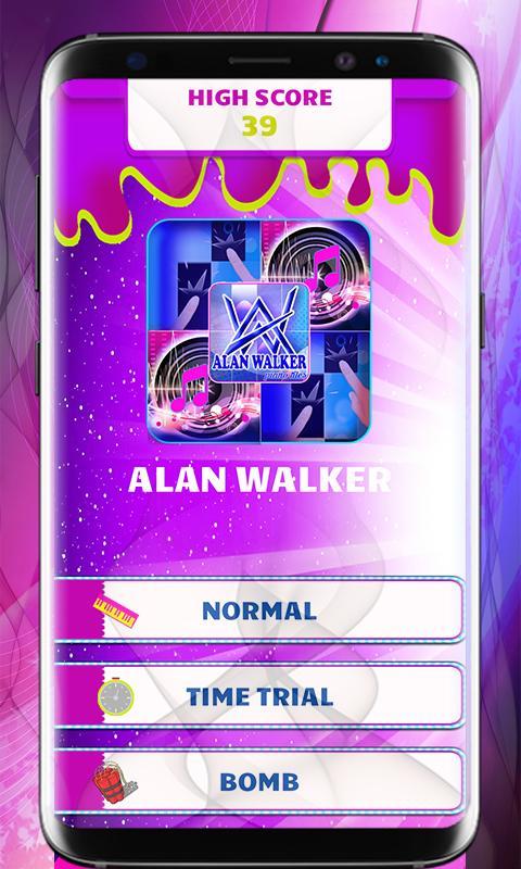 Alan Walker Piano tiles game