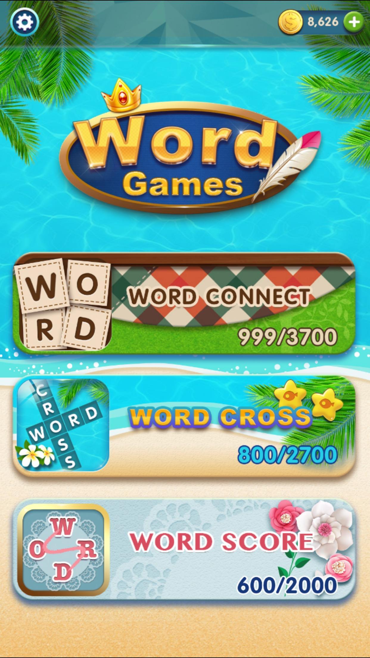 Word Games(Cross, Connect, Sea