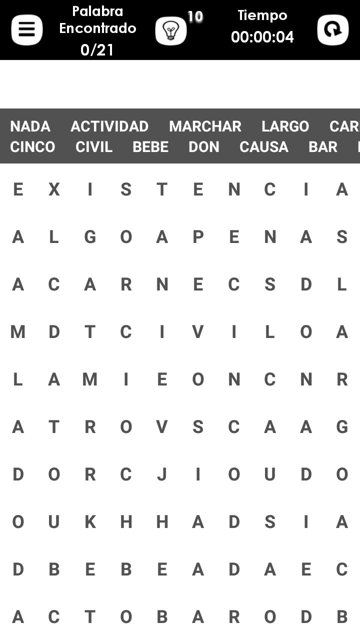 Word Search Spanish