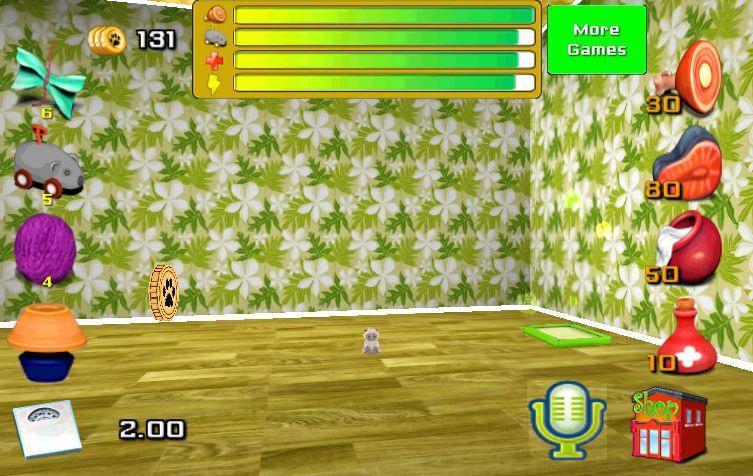 Talking friend. Cute kitten