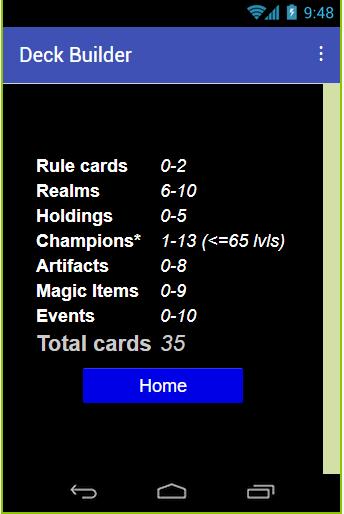 Spellfire Deck Sizer
