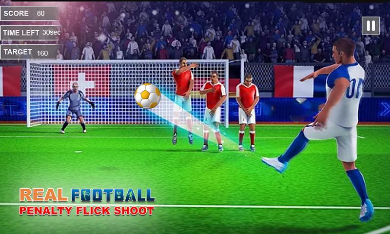 Kick Footballer Flick Shootout:Soccer Penalty 2018