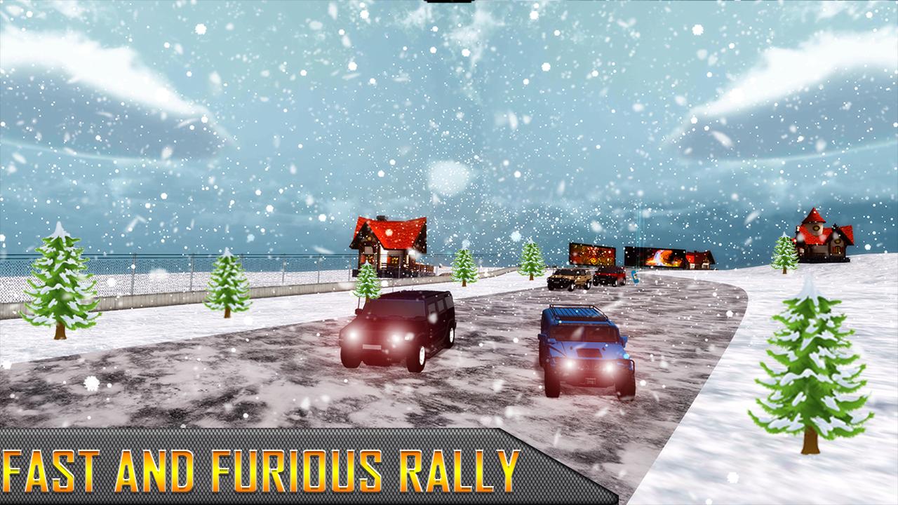 Snow Jeep Drifting Rally