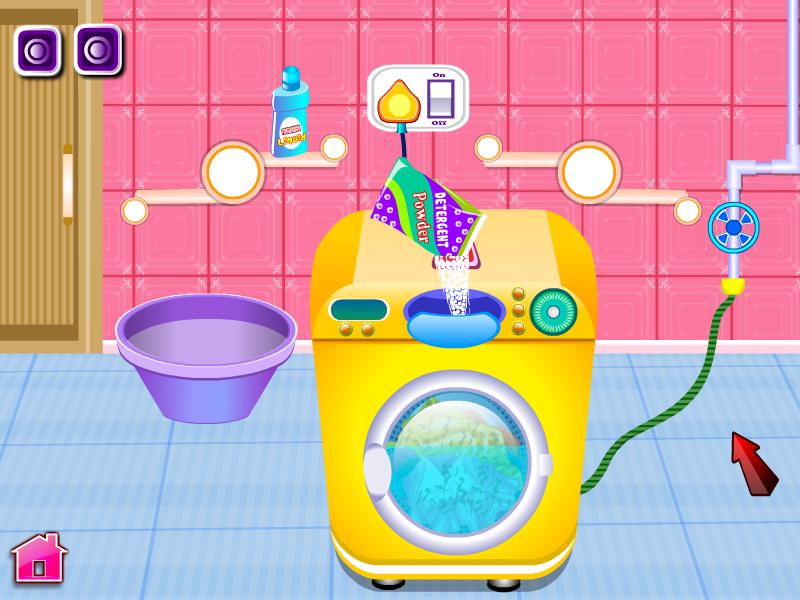 Ironing clothes girls games