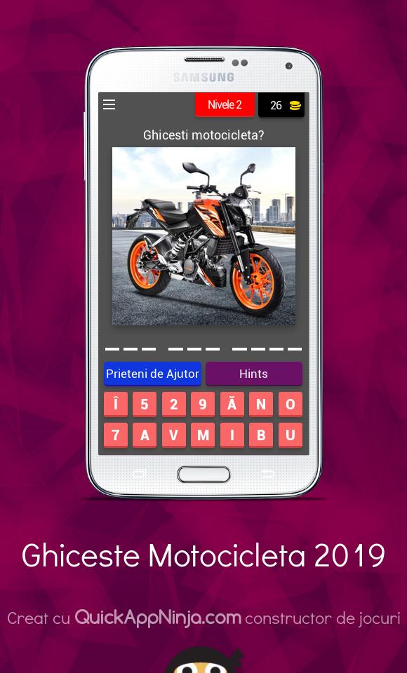 Ghiceste Motocicleta 2019